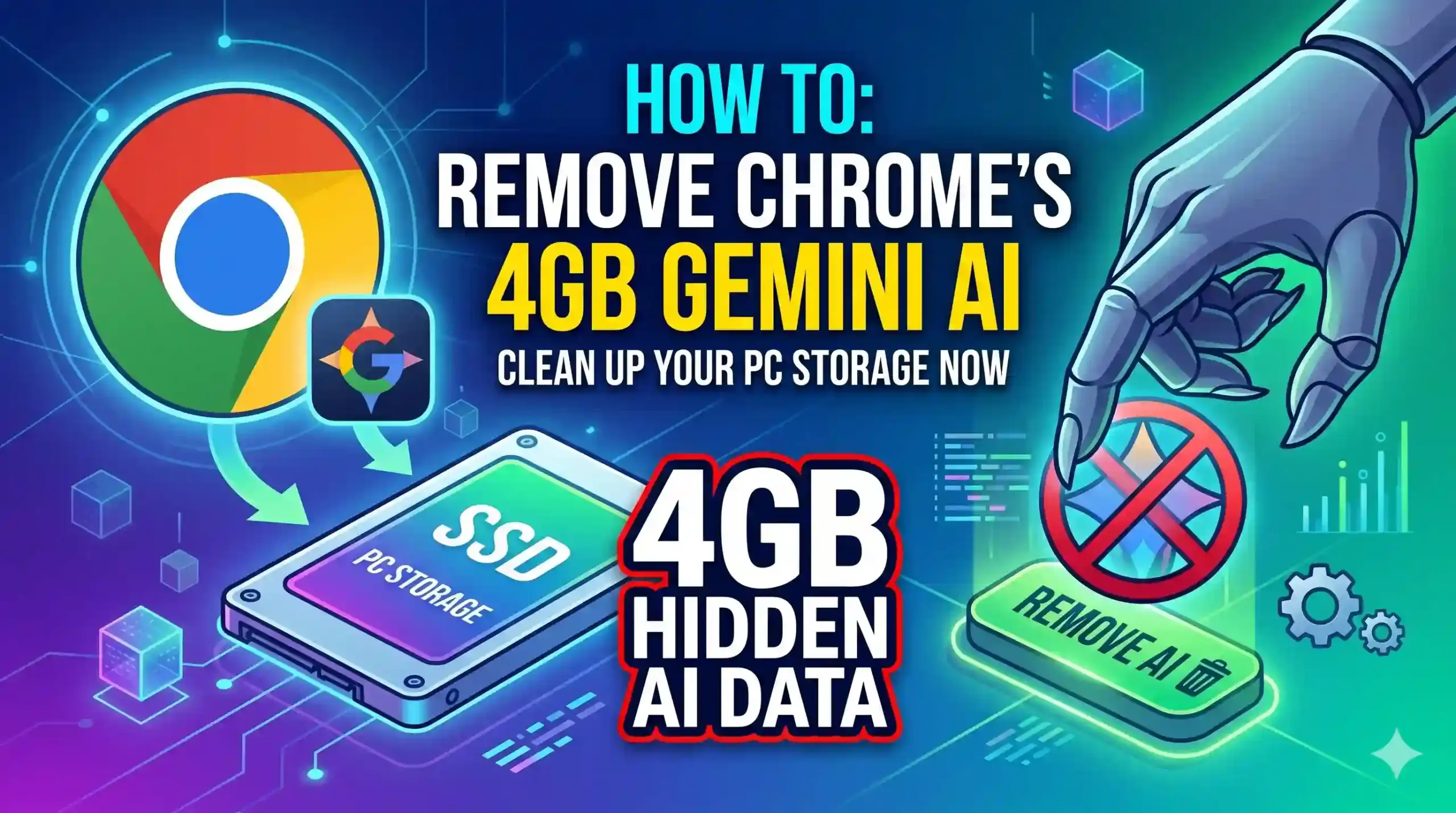 How to Remove Chrome’s Hidden 4GB Gemini AI from Your PC